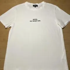 A.P.C. アーペーセー　刺繍ロゴ　ホワイトＴシャツ