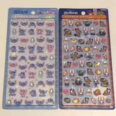 【正規品】ボンボンドロップシール2枚セット　ズートピア　スティッチ