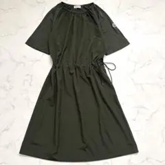 MONCLER 半袖ワンピース MONCLER モンクレール 半袖ワンピース 黒 S ドロスト D472 - メルカリ