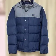 Patagonia ダウンコート ネイビー/水色 キッズXXL クリーニング済