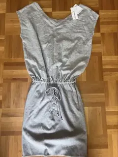 lip service タグ付き　グレー　ノースリーブワンピース