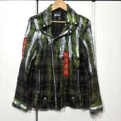 送料込み！原宿Dog ライダースジャケット サイズF