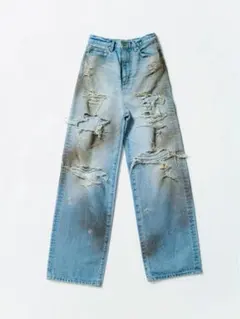 あのちゃん HELL BLAU(ヘルブラウ) ダーメジデニムパンツ