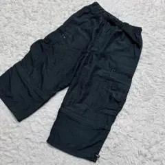 【2840】AIRWALK カーゴパンツ ブラック ワークパンツ 2wayのサムネイル