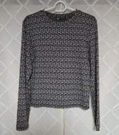 ZARA ザラ 柄 長袖 ニット L レディース
