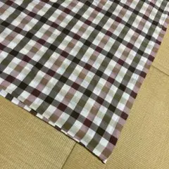 チェック柄　シングルサイズ 敷き布団カバー 約205cm x 95cm