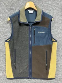 綺麗 Columbia コロンビア クレイジーパターン フリースベスト サイズMのサムネイル