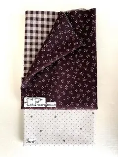 綿麻 リバーシブル 生地 2枚セット 2枚で約1.2m分