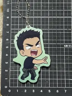 勇気爆発バーンブレイバーン　くっつくアクリルキーホルダー　イサミ・アオ　黒T