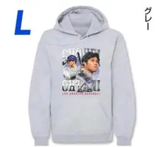 新品未使用☆大谷翔平 グラフィックパーカー MLBPA公認 M グレー