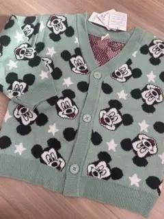 ミッキーフタフタ ニットカーディガン120