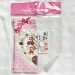 ディズニーリゾート　巾着　ピンク　バラ売り　バレンタイン　ミキミニ　2009