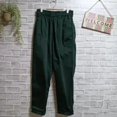 WEGO ワイドテーパードパンツ タック ウエストゴム 大人可愛い ゆったり Mのサムネイル