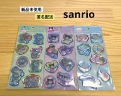 国内正規品　3枚　サンリオ　ウォーターシール　クロミ　シナモロール　ハンギョドン