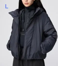 UNIQLO パフテックパーカ ダークグレー Ｌ レディース