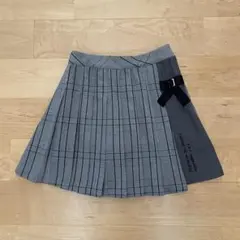 美品☆ メゾピアノ　チェックプリーツスカパン　140