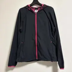NIKE ナイキ DRI-FIT フード付きジャケット XL 2WAY 黒ピンク