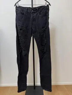 DOPE ダメージ加工 ブラックデニムパンツのサムネイル