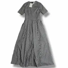 美品 MADISONBLUE ギンガムチェック ワンピース フレア ドレス - メルカリ