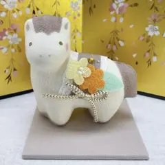 令和8年 干支飾り【淡色 午】午年 新年 ペールトーン 迎春玄関 新品 日本製