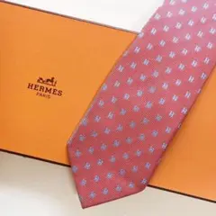 未使用級 エルメス HERMES ネクタイ H織りタイ ファソネH H柄
