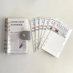 シール帳 シール台紙42枚 A6サイズ6穴