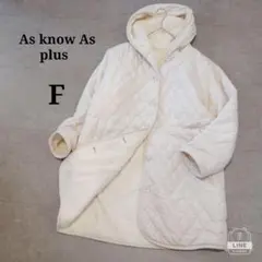 【アズノゥアズ】裏ボアキルティングフードコート ふわふわ ロング丈 ゆったり防寒