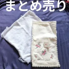 まとめ売り　ハンカチ　ホワイト　レース　花柄　プライベートレーベル