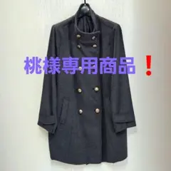 美品‼️ ダブルブレストのグレー ウール コート