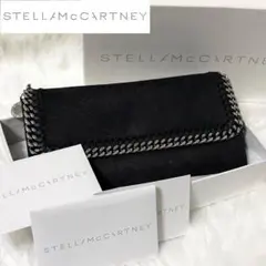 【極美品】付属品完備 ステラマッカートニー 長財布 レザー ファラベラ 裏地総柄