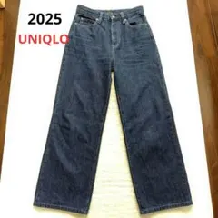 2025 UNIQLO　ワイドストレートジーンズ　22　股下補正64cm