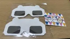 ちいかわパーク 3Dメガネ 2個セット ステッカー 1枚
