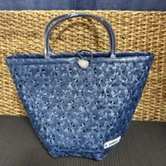 jolliesジョリーズ　カゴバックPP編み [ご希望あれば追加料金で帽子付き]