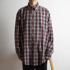 TOMMY HILFIGER チェック柄ネルシャツ ネイビー/OW37