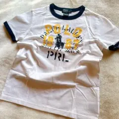 7/130 Polo ラルフローレンPoloポニープリントTシャツ白