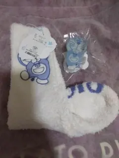 ジェラートピケ【ドラえもん】【レディース】ベビモコソックス ヘアクリップセット