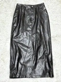 【美品】GRL フェイクレザー　ロングスカート　 Lサイズ