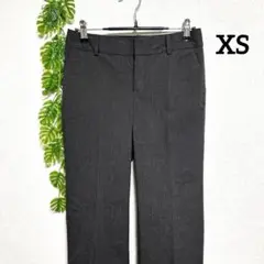 バナナパブリック・XS ダークブラウン チェック柄 カジュアルパンツ