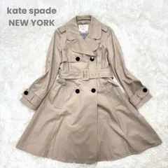 美品 kate spade NEW YORK トレンチコート ロング ベルト付き 2025年最新】kate spade new york レディース トレンチコート