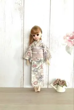 22センチドール服　浴衣２点セット　ハンドメイド　488のサムネイル