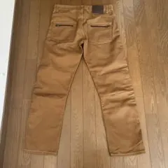ブラウン ワークパンツ ジッパーポケット付き　Lサイズ