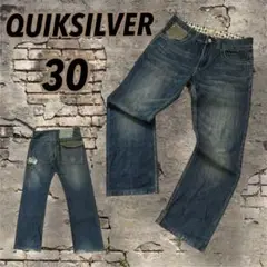 QUIKSILVER メンズ デニムパンツ 30 ジーパン ネイビー(S15)☆