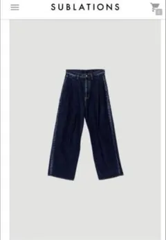 金山大成　sublations 2TUCK WIDE DENIM PANTS SUBLATIONS | 2TUCK WIDE DENIM PANTS -ENTASIS Mk-Ⅱ- .08