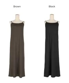 【新品未使用】COCA OUT BRA とろみリブキャミワンピース