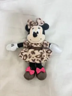 ミニーマウス ぬいぐるみ マスコット ヒョウ柄のサムネイル