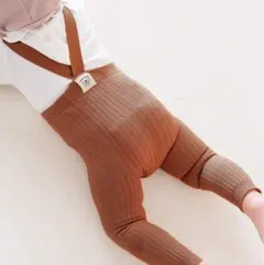 【新品未使用】サスペンダー付きパンツ 2色セット