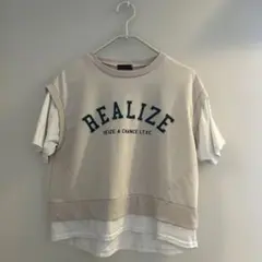 lovetoxic 重ね着風 Tシャツ グレー系