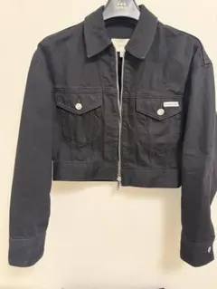 Calvin Klein Jeans ブラック クロップドジャケット XS