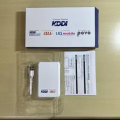 KDDI モバイルバッテリー ホワイト 非売品のサムネイル