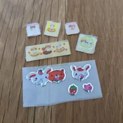 平成レトロ　ハムスター　ハムちゃん　ブロックシール　タイルシール